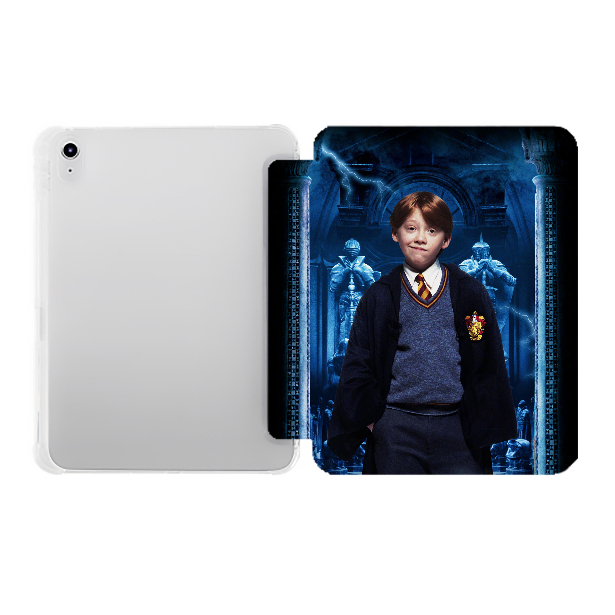 （画像用） Harry Potter ハリー・ポッターシリーズ IPad ケース ペン収納付き 三つ折りスタンド PUレザー×シリコン 対応機種9.5/10.5/10.9インチ